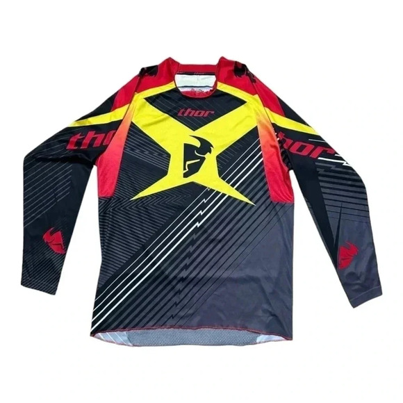 THOR Black Dirt Bike Jersey Size Small - Picture 1 of 8